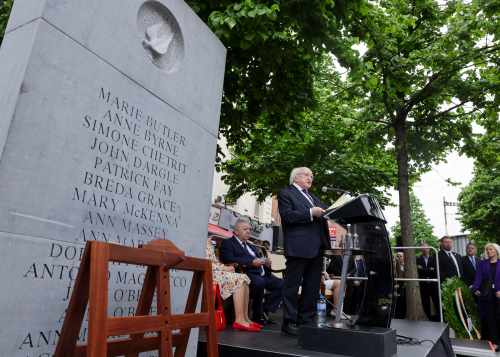 President attends the 50th anniversary of the Dublin and Monaghan bombings