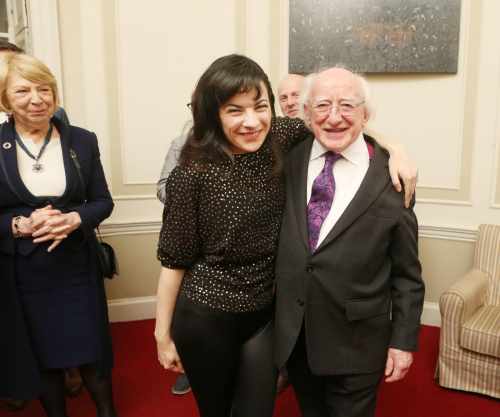President and Sabina attend the opening night of Camille O’Sullivan’s one-woman production of…