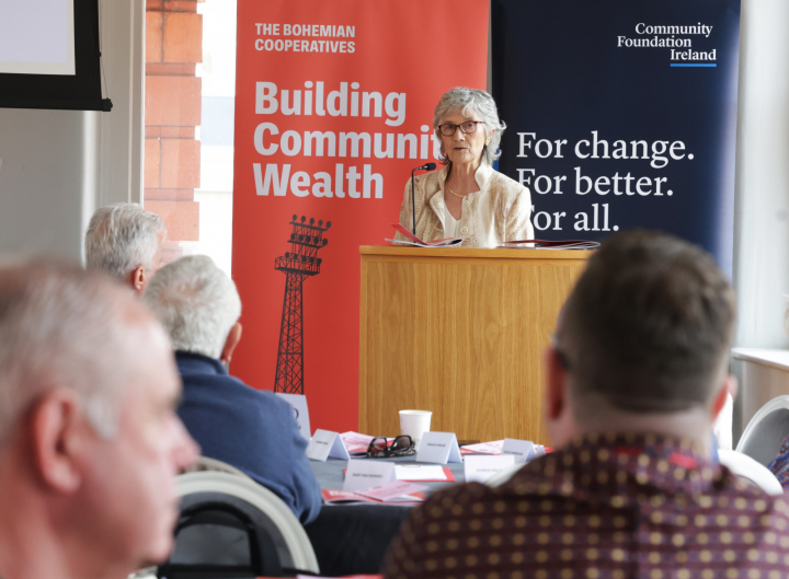 President Connolly addresses Bohemian Cooperatives Community Project