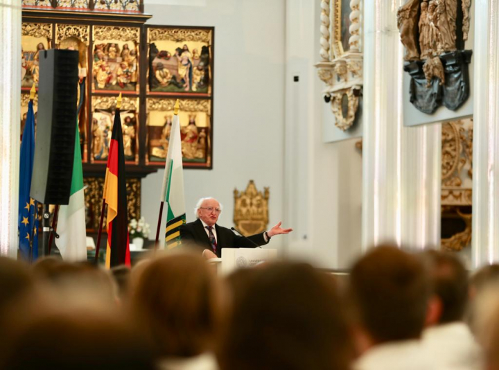 President delivers keynote address at Leipzig University