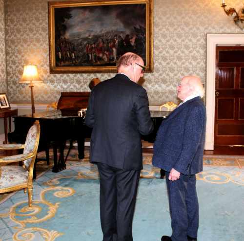 President receives Sir David Cannadine on a courtesy call