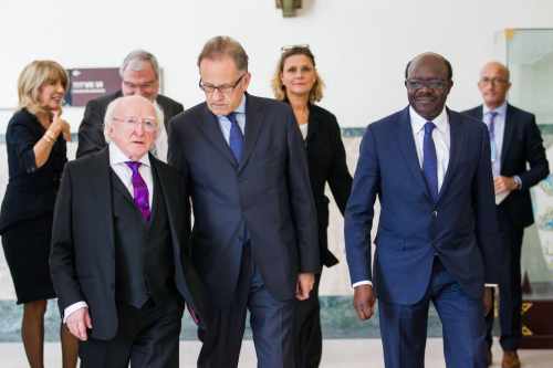 President Higgins, Michael Møller, Director-General, UNOG and 
Dr Mukhisa Kituyi, Secretary General of UNCTAD