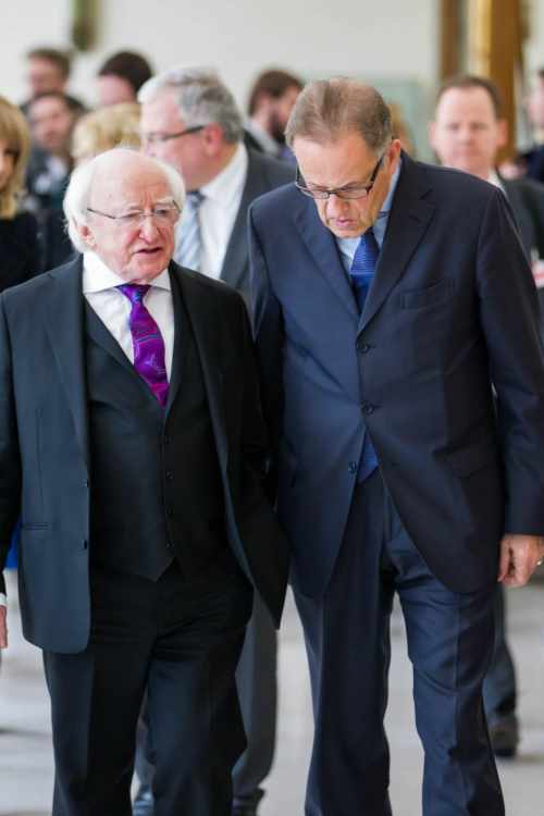 President Michael D. Higgins and Michael Møller, Director-General , UNOG