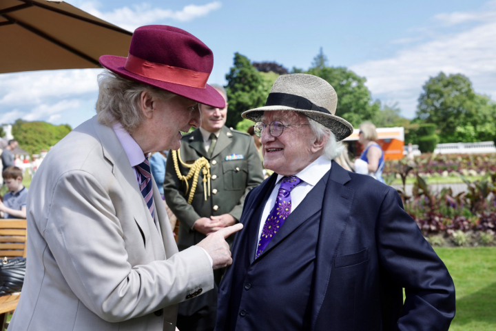 President and Sabina host a Bloomsday Garden Party