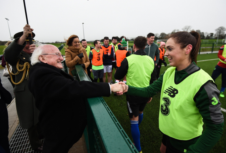 President visits FAI Headquarters and views facilities at Abbottstown