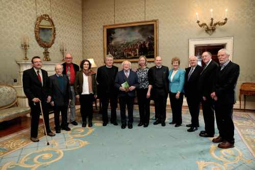 President receives the contributors to the publication entitled “Laudato Sí: Ireland’s Response”