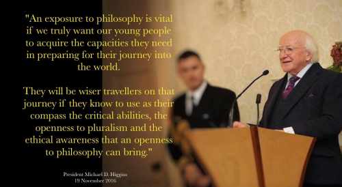 President hosts a reception for members of Philosophy Ireland