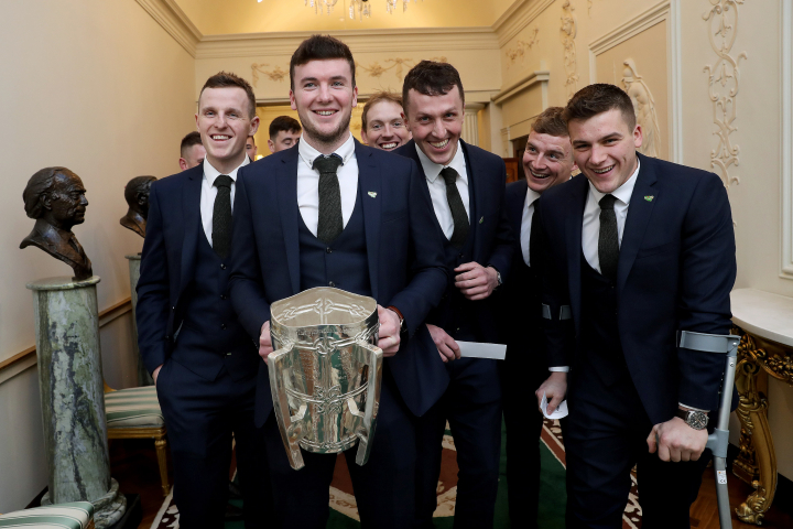 President and Sabina host reception for 2018 Senior All-Ireland Hurling Champions, Limerick.