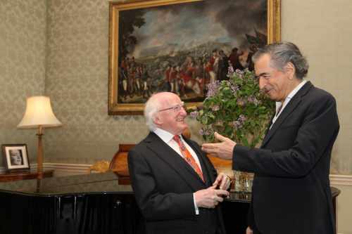 President receives Bernard-Henri Lévy