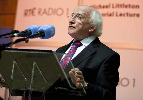 President delivers the RTÉ Radio 1 Michael Littleton Memorial Lecture