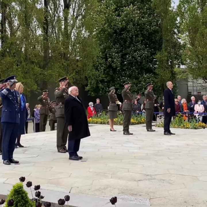 President leads 1916 Annual Arbour Hill Commemoration Ceremony