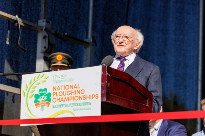 President officially opens the National Ploughing Championships 2024