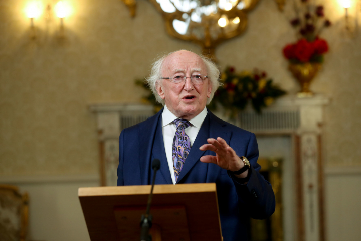 President Higgins pays tribute to students in post-primary education