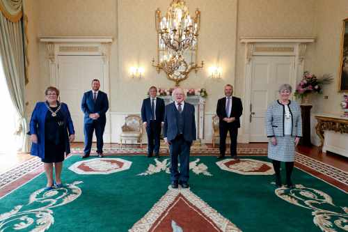 President receives the Irish League of Credit Unions