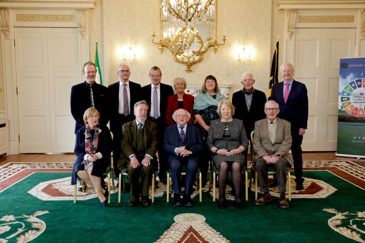 President receives members from the Ulster History Circle on a courtesy call