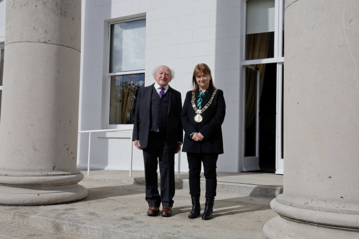 President receives Lord Mayor of Dublin Caroline Conroy on a courtesy call