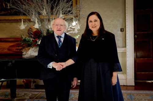 President receives H.E. Ms. Carla Serazzi, Ambassador of the Republic of Chile, on a farewell courtesy