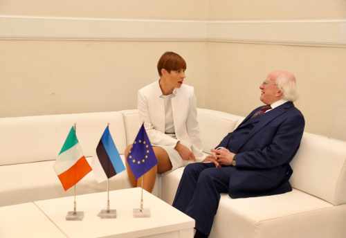 President meets HE Kersti Kaljulaid, President of the Republic of Estonia