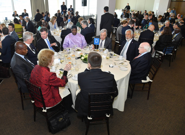 President attends high-level luncheon at United Nations