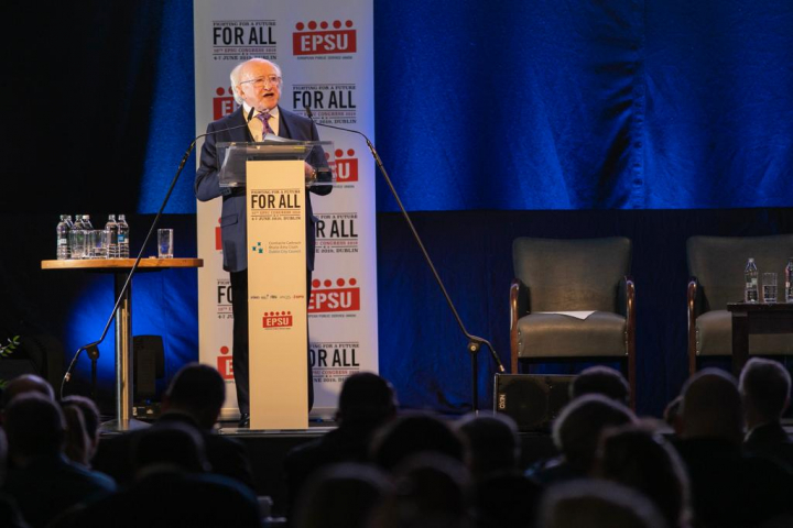 President speaks at the Congress of the European Federation of Public Service Unions