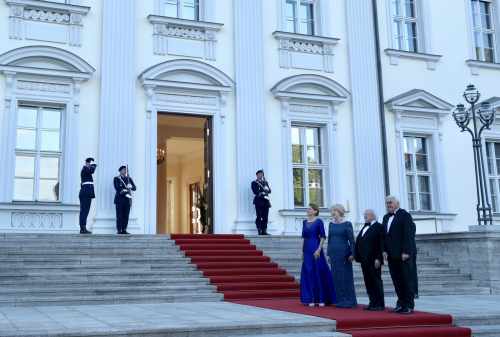President and Sabina attend a State Dinner hosted by Mr. Frank-Walter Steinmeier, President of the Federal Republic of Germany and Mrs. Elke Budenbender