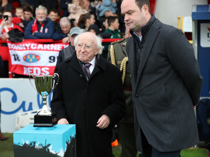 President attends the Centenary of Tolka Park