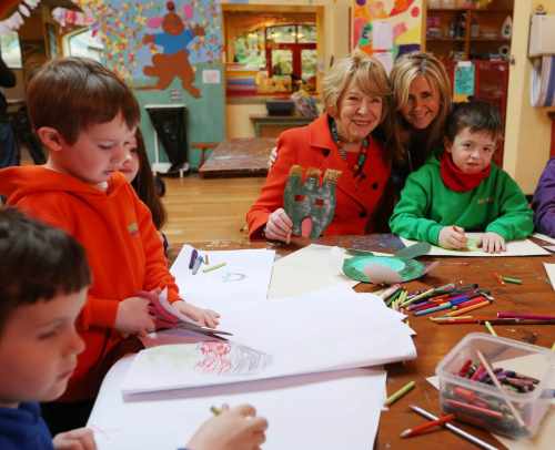 Sabina Higgins visits Barretstown to mark International Childhood Cancer Day