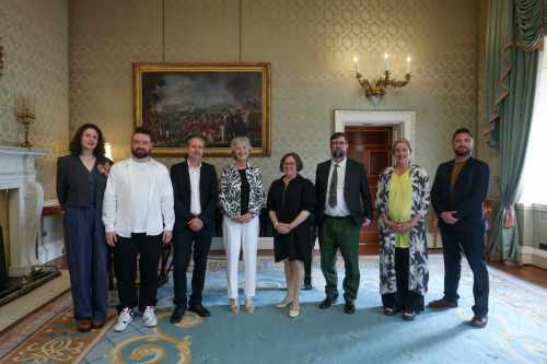 President Connolly receives representatives from the National Campaign for the Arts for a Courtesy Call