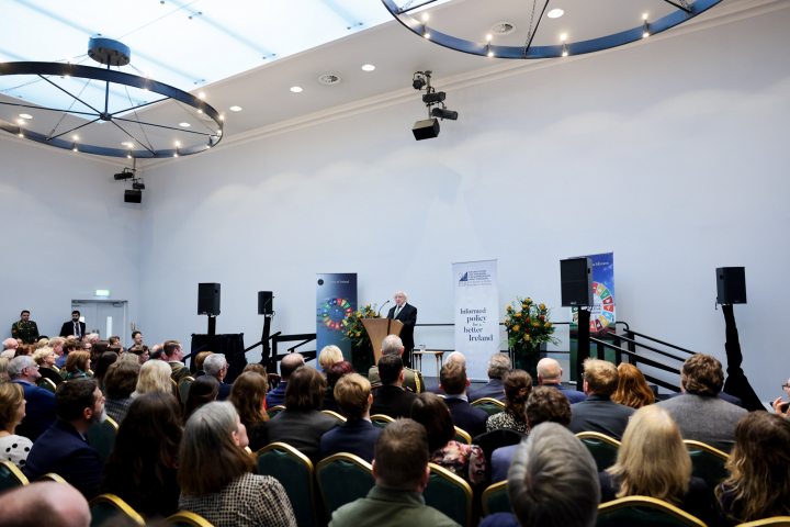 President delivers the Economic and Social Research Institute’s Geary Lecture