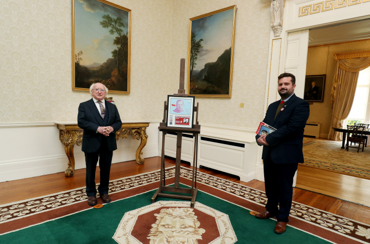 Fáiltíonn an tUachtarán roimh Andrew O’Brien, Uasal, - ón eagraíocht a chuidíonn le Daoine gan Dídean i Lár na Cathrach, - ar chuairt chúirtéise