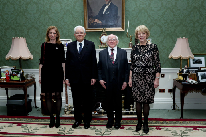 President hosts a State Dinner in honour of President of Italy H.E. Sergio Mattarella