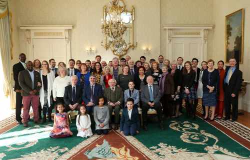 President receives representatives of the National Spiritual Assembly of the Bahá‘is of Ireland