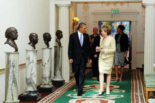 23-5-2011 US President Obama visits Áras an Uachtaráin