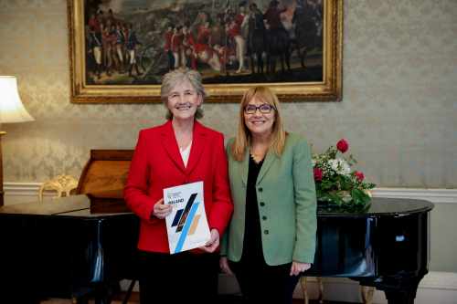 President Connolly receives Senator Frances Black for a Courtesy Call