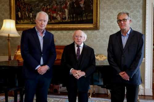 President Higgins receives members of ‘Sadaka-The Ireland Palestine Alliance’ on a courtesy call