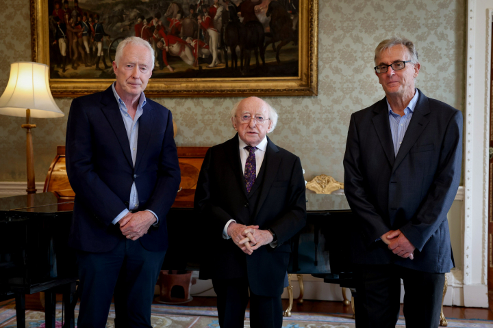 President Higgins receives members of ‘Sadaka-The Ireland Palestine Alliance’ on a courtesy call