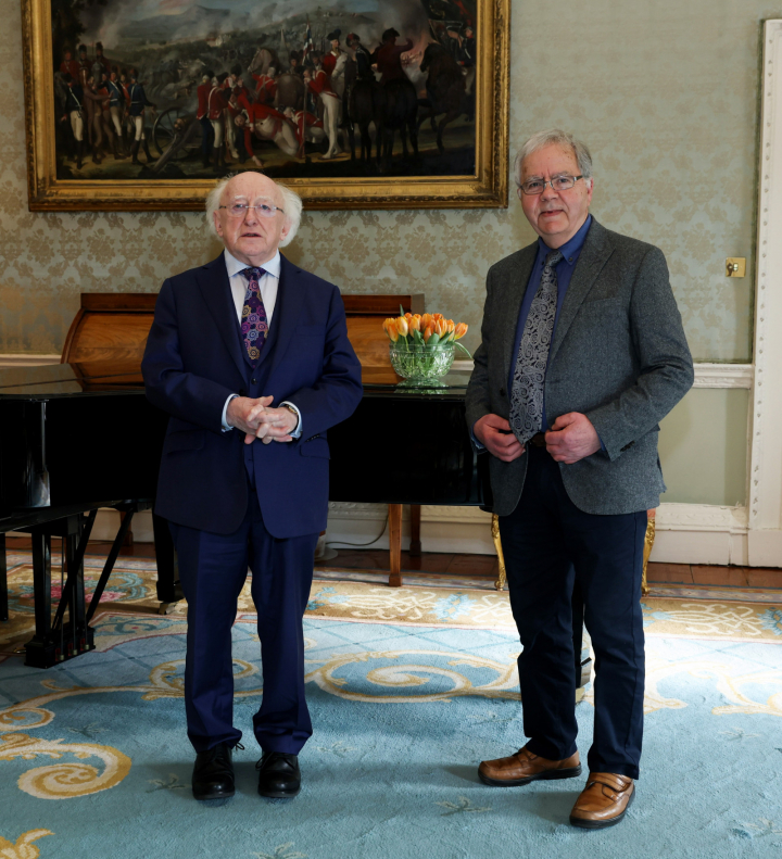 President receives Roger Stalley on a courtesy call