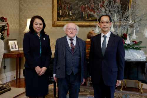 President receives H.E. Mr. Mitsuru Kitano, Ambassador of Japan, on a farewell courtesy call