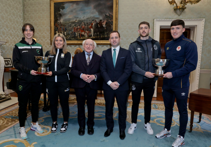 President receives 2024 President’s Cup Men and Women Team Captains