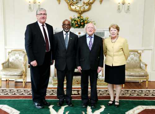 H.E. Mr. Cenio Elwin Lewis, Ambassador of Saint Vincent and the Grenadines and Mrs. Ita Lewis.