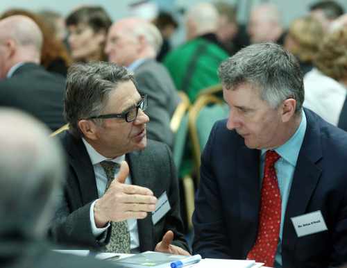 Pic shows  Mr.Brendan O Keeffe  and  Mr. Brian O Neill  taking part in the Community Voices World Cafe Session