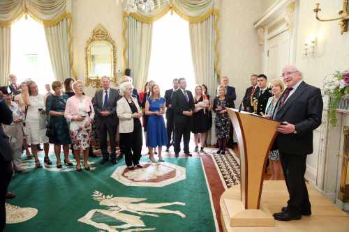 President hosts a reception for past and serving members of the Irish Council for Civil Liberties…