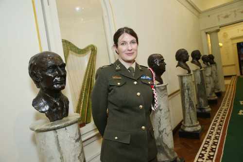 Comdt Rose-Anna White,Operations and plans branch,DFHQ  who has family roots in Buttevant,Co.Cork