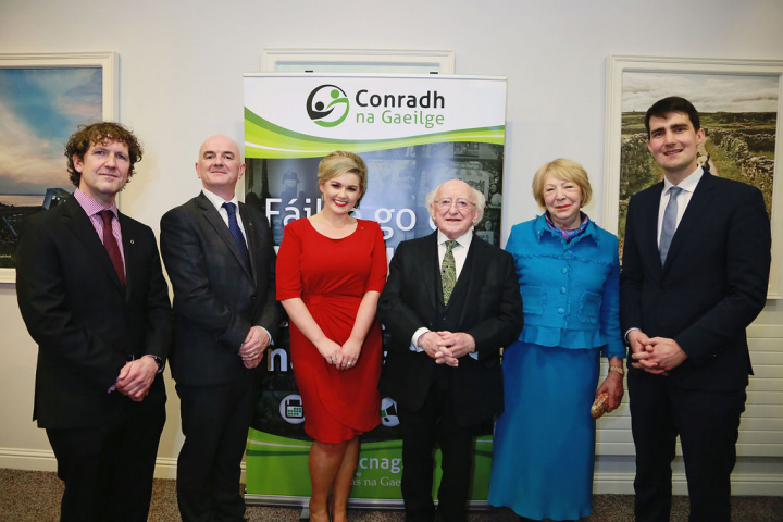 President attends Conradh na Gaeilge’s Ard-Fheis