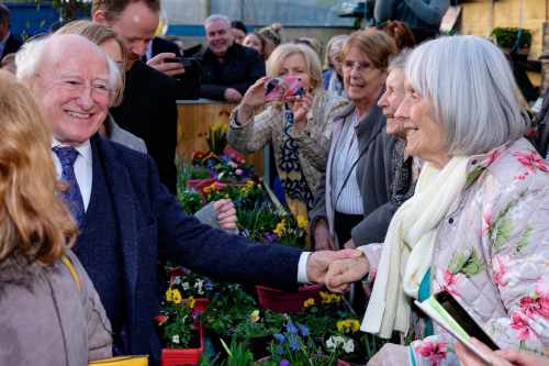 President Higgins visits An Tobar Community Wellness Centre and Social Farm