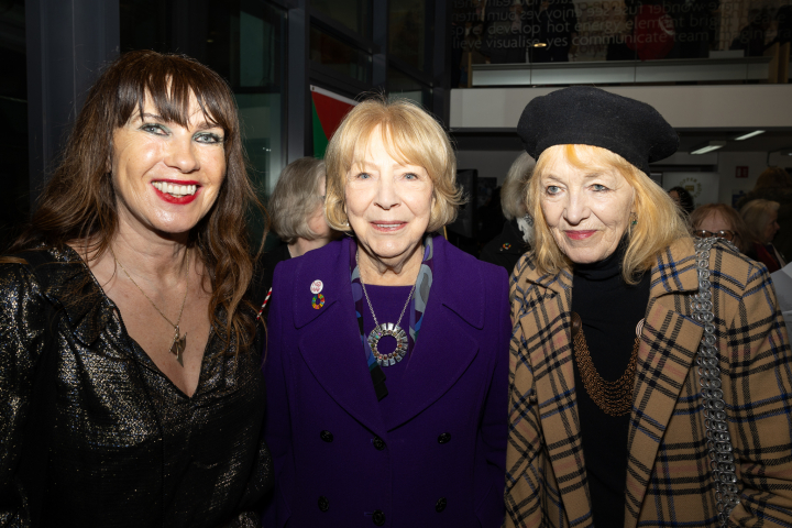 Sabina attends ‘Art for Gaza’ auction