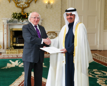 H.E. Mr. Shaikh Fawaz bin Mohamed Al Khalifa, Ambassador of the Kingdom of Bahrain