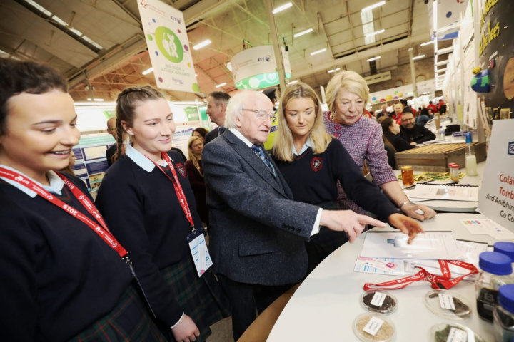 President officially opens the BT Young Scientist & Technology Exhibition 2019