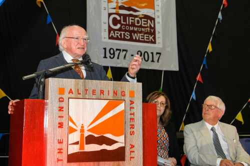 President officially opens the 40th Clifden Community Arts Festival