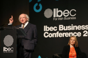President addresses the Ibec Business Leaders conference